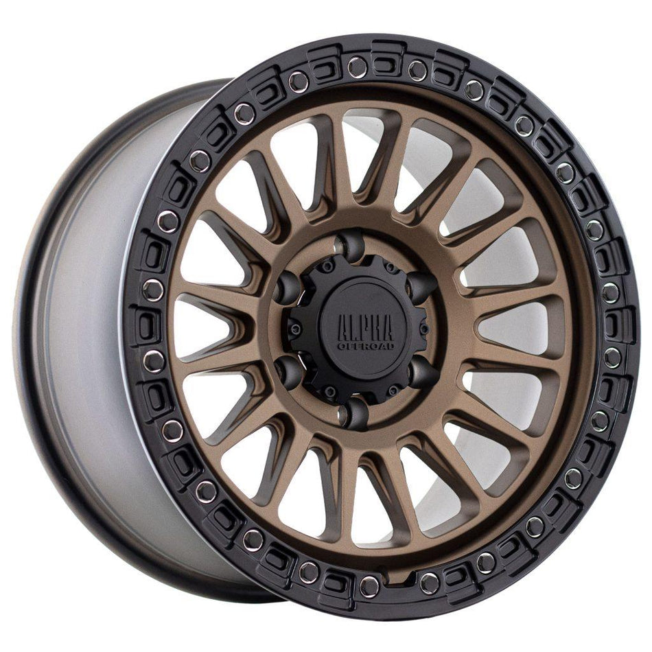 ALPHA COMBAT - MATT BRONZE WITH BLACK LIP 17x9 / 6x139.7 /15 Offset