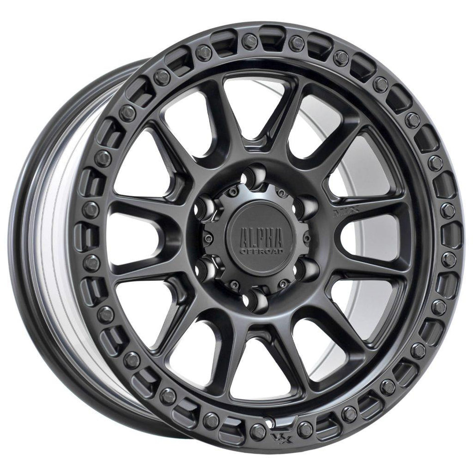 ALPHA PODIUM - MATT BLACK 17x9 / 6x139.7 /0 Offset