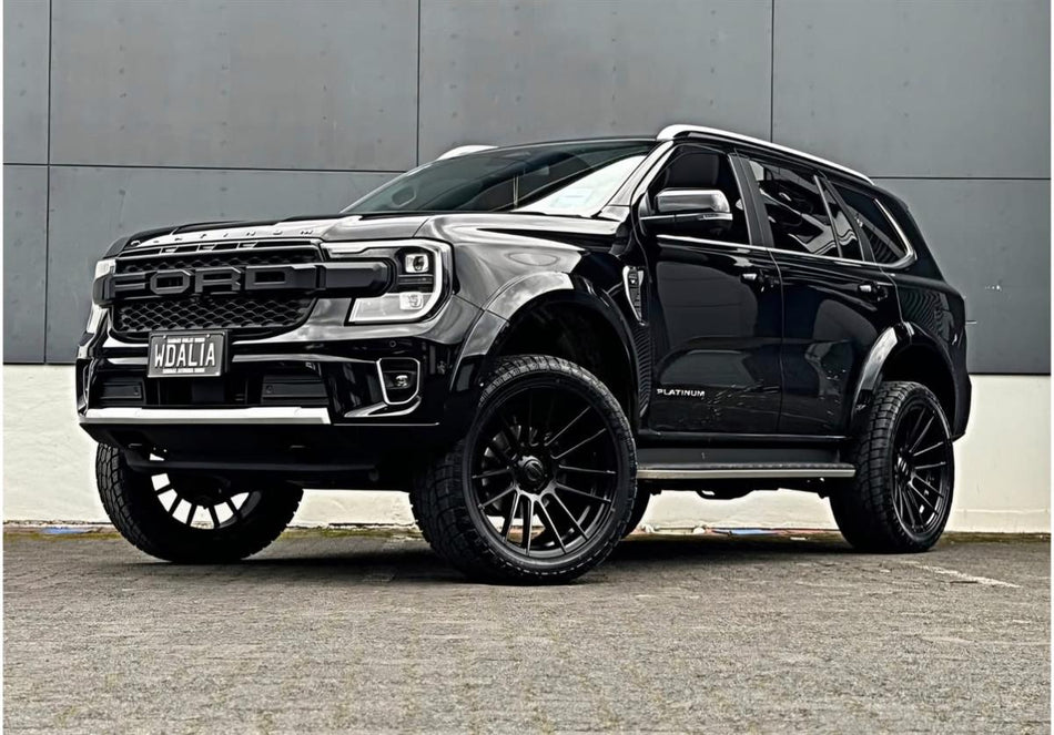 FORD EVEREST NEXTGEN COLOR CODED SMOOTH STYLE FENDER FLARES (SENSOR HOLE)