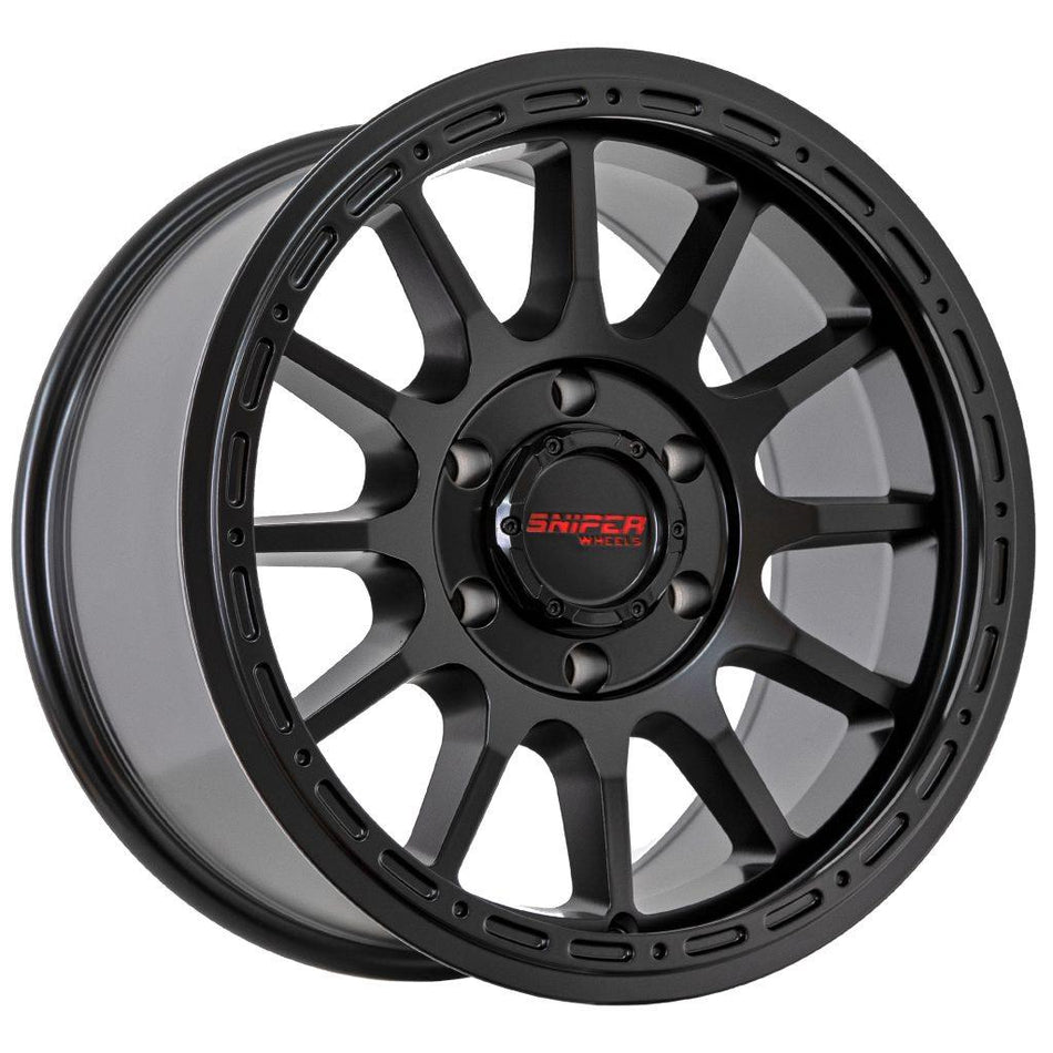 SNIPER BLAST - MATT BLACK 17x9 / 6x139.7 / +25 Offset