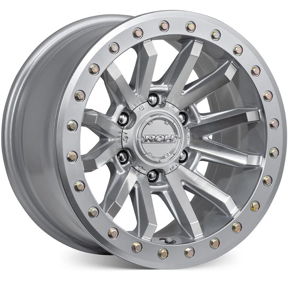 ROH ZULLO - SILVER WITH MACHINE FACE 17x9 / 6x139.7 / -22 Offset