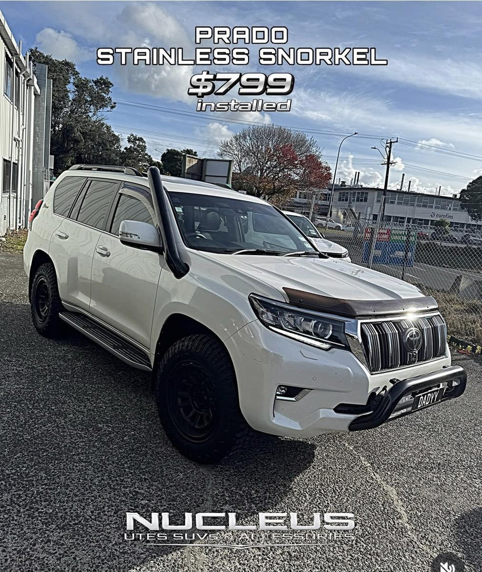 Toyota Prado 2012 - 2025 Stainless Snorkel Supplied and Installed