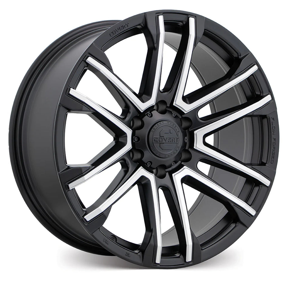COVERT RV4 / 20x9 / 6x139.7 / +38 / SATIN BLACK WITH MILLED SPOKES