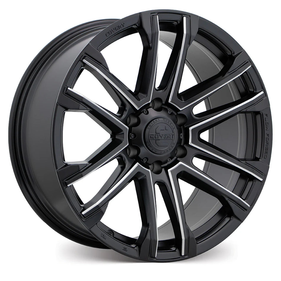COVERT RV4 / 20x9 / 6x139.7 / +10 / MATT BLACK WITH MILLED SPOKES